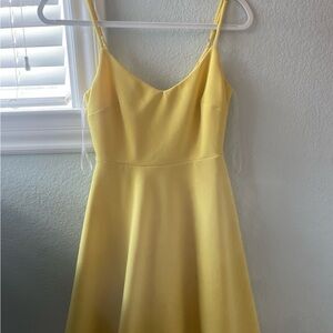 Lulu's Sunny Yellow Mini Dress